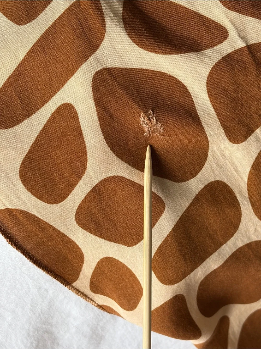 Women’s Giraffe Print Swim Coverup Kaftan Brown/Cream Neutral One Size Resort